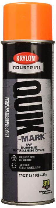 Krylon inverted Spray Paint Fluorescent Orange - Solvent Based