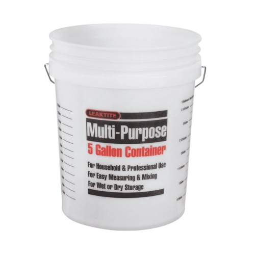 Leaktite 5 Gallon Clear Bucket