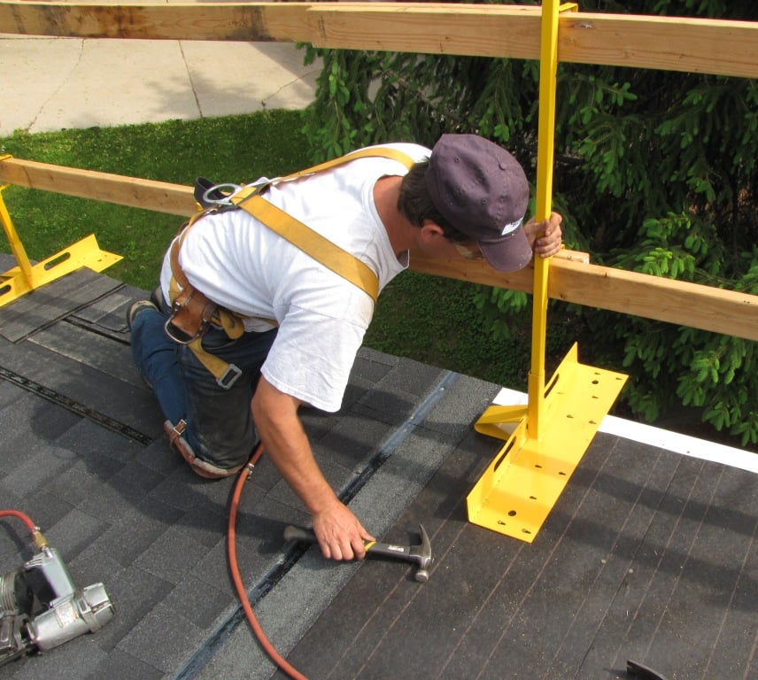 Acro Rake Edge Guardrail System