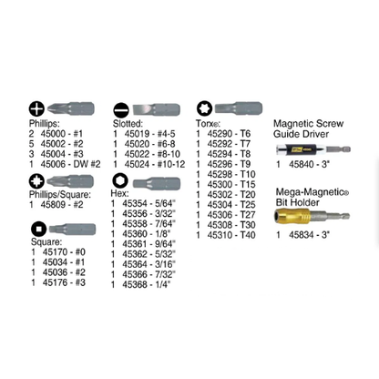 42 Piece Screw Driver Bit Set