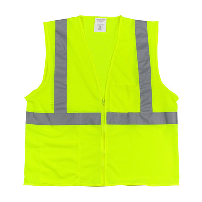 Safety Vest w/Zipper Closure
