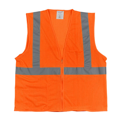 Safety Vest w/Zipper Closure