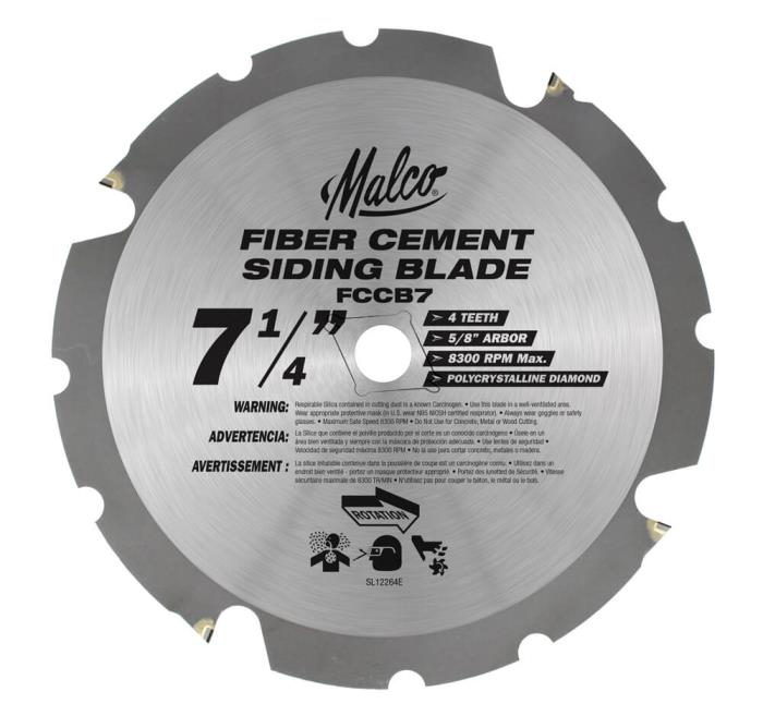 Malco Fiber Cement Circular Saw Blades