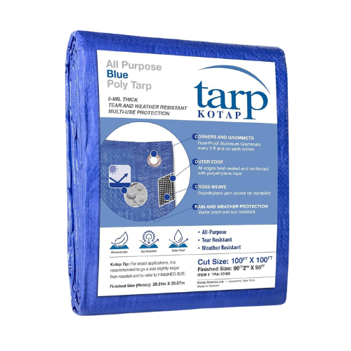 Blue Poly Tarps