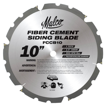 Malco Fiber Cement Circular Saw Blades