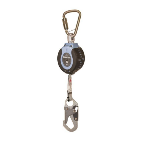 Falltech Duratech 6ft Web Self-Retracting Device w/Steel Carabiner, & Steel Snap Hook