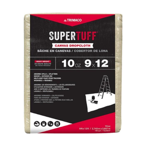 10oz Super Tuff Canvas Drop Cloth - 9ft x 12ft