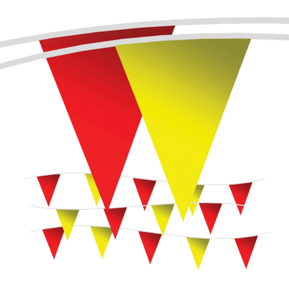 Warning Line Pennant Flags